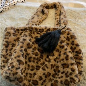 Fuzzy tote bag